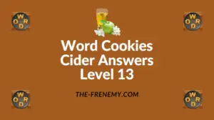 Word Cookies Cider Answers Level 13