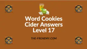 Word Cookies Cider Answers Level 17
