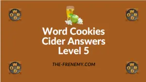 Word Cookies Cider Answers Level 5