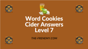 Word Cookies Cider Answers Level 7