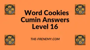 Word Cookies Cumin Level 16 Answers