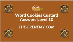 Word Cookies Custard Level 10 Answers
