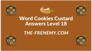 Word Cookies Custard Level 18 Answers