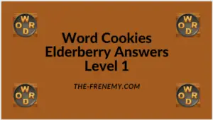 Word Cookies Elderberry Level 1 Answers