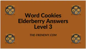 Word Cookies Elderberry Level 3 Answers