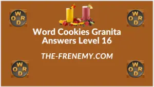 Word Cookies Granita Level 16 Answers