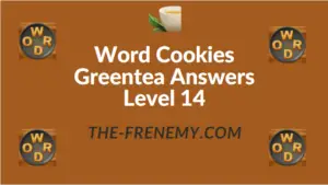 Word Cookies Greentea Answers Level 14