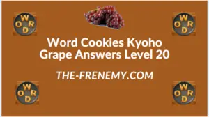 Word Cookies Kyoho Grape Level 20 Answers