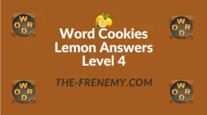 Word Cookies Lemon Answers Level 4