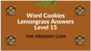 Word Cookies Lemongrass Level 15 Answers