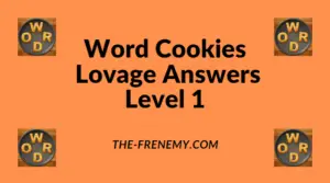 Word Cookies Lovage Level 1 Answers