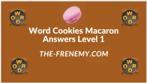 Word Cookies Macaron Level 1 Answers