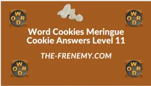 Word Cookies Meringue Cookie Level 11 Answers