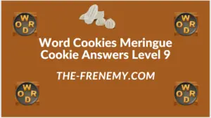 Word Cookies Meringue Cookie Level 9 Answers