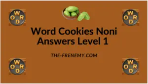 Word Cookies Noni Level 1 Answers