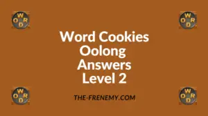 Word Cookies Oolong Level 2 Answers