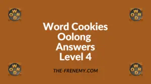 Word Cookies Oolong Level 4 Answers