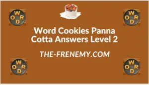 Word Cookies Panna Cotta Level 2 Answers