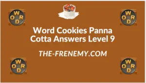 Word Cookies Panna Cotta Level 9 Answers