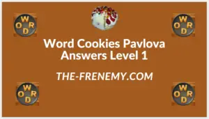 Word Cookies Pavlova Level 1 Answers