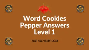 Word Cookies Pepper Answers Level 1