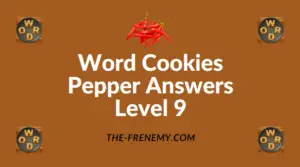 Word Cookies Pepper Answers Level 9