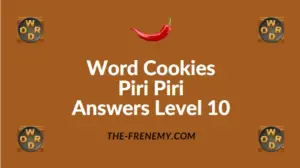 Word Cookies Piri Piri Answers Level 10
