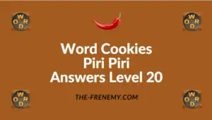 Word Cookies Piri Piri Answers Level 20