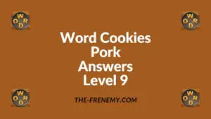 Word Cookies Pork Level 9 Answers