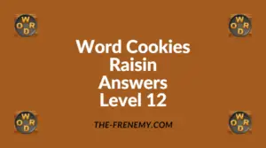Word Cookies Raisin Level 12 Answers