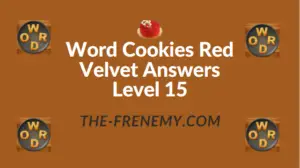 Word Cookies Red Velvet Answers Level 15