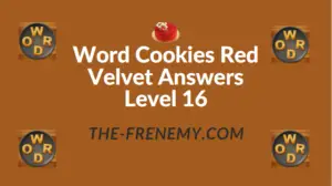 Word Cookies Red Velvet Answers Level 16