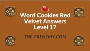 Word Cookies Red Velvet Answers Level 17
