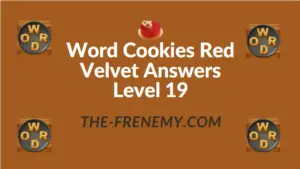 Word Cookies Red Velvet Answers Level 19