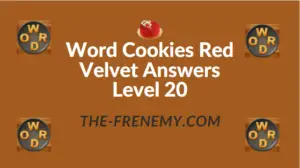 Word Cookies Red Velvet Answers Level 20