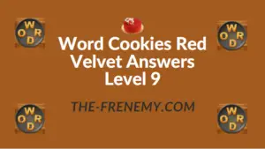 Word Cookies Red Velvet Answers Level 9