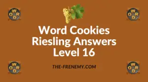 Word Cookies Riesling Answers Level 16