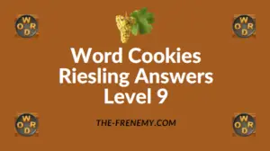 Word Cookies Riesling Answers Level 9