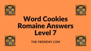 Word Cookies Romaine Level 7 Answers