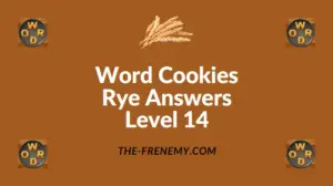 Word Cookies Rye Answers Level 14