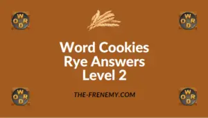 Word Cookies Rye Answers Level 2