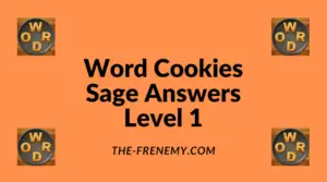 Word Cookies Sage Level 1 Answers