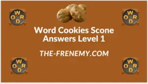 Word Cookies Scone Level 1 Answers