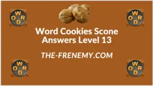Word Cookies Scone Level 13 Answers