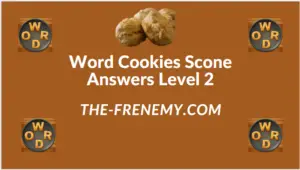 Word Cookies Scone Level 2 Answers