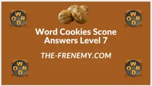 Word Cookies Scone Level 7 Answers