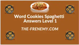 Word Cookies Spaghetti Level 1 Answers