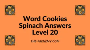 Word Cookies Spinach Level 20 Answers