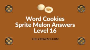 Word Cookies Sprite Melon Answers Level 16