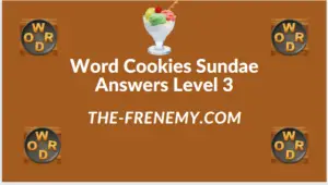 Word Cookies Sundae Level 3 Answers